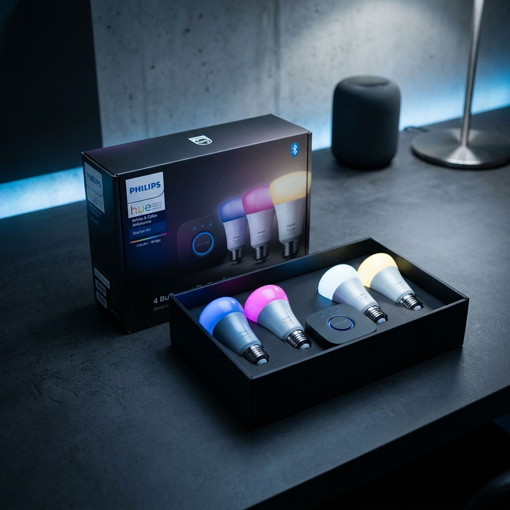 Philips Hue White & Color Ambiance Starter Kit (4 Bulbs)