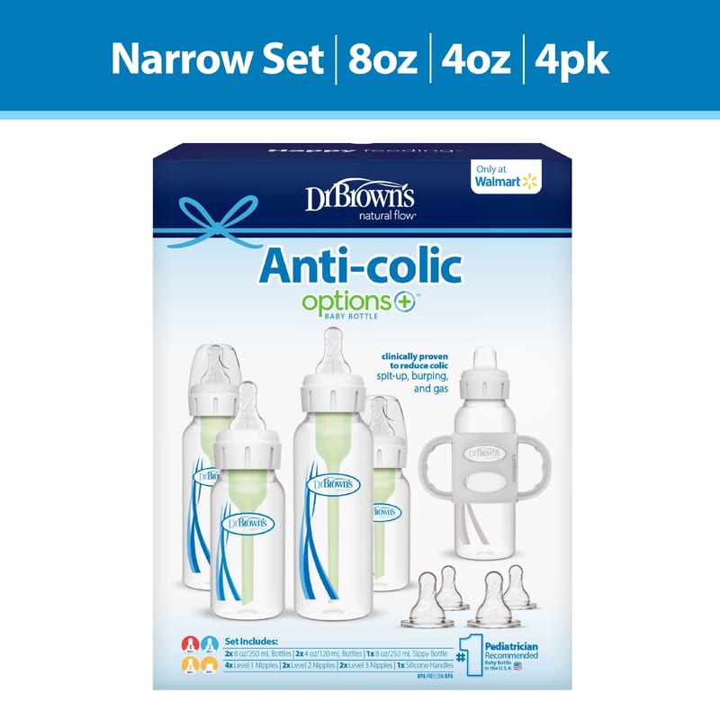 Dr. Brown's Anti-Colic Options+ Newborn Bottle Gift Set