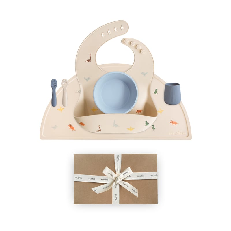 Mushie Silicone Baby Feeding Set