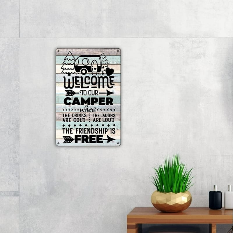 Funny Welcome to Our Camper Sign