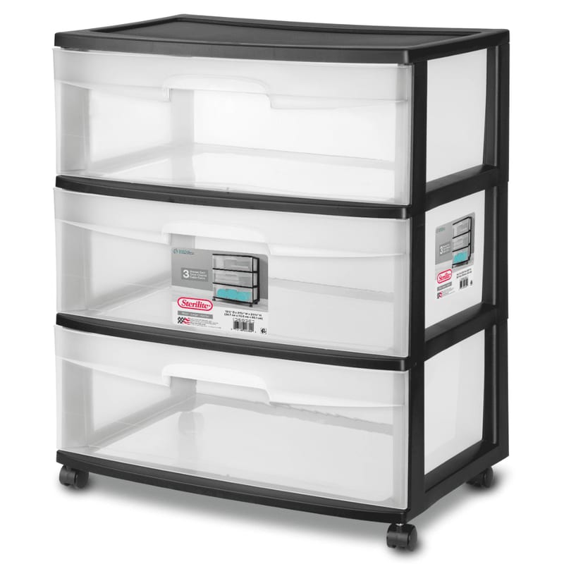 Sterilite 3-Drawer Storage Cart