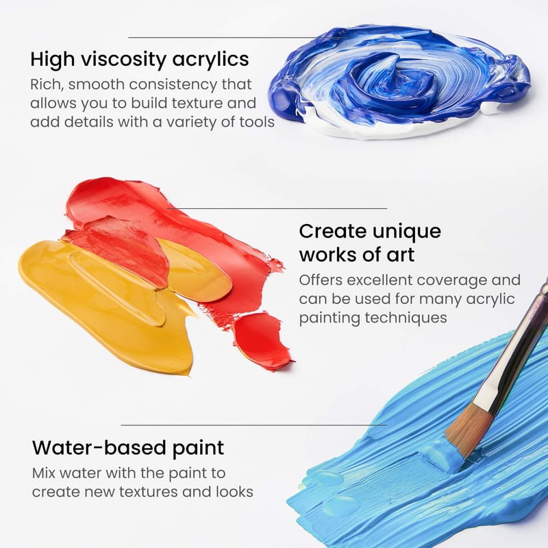 Arteza Acrylic Paint Set 24 Colors