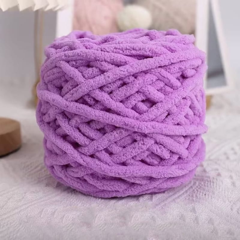 Chunky Chenille Yarn for Arm Knitting