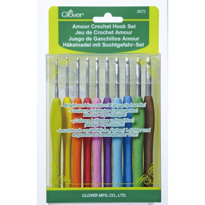 Clover Amour Ergonomic Crochet Hook Set