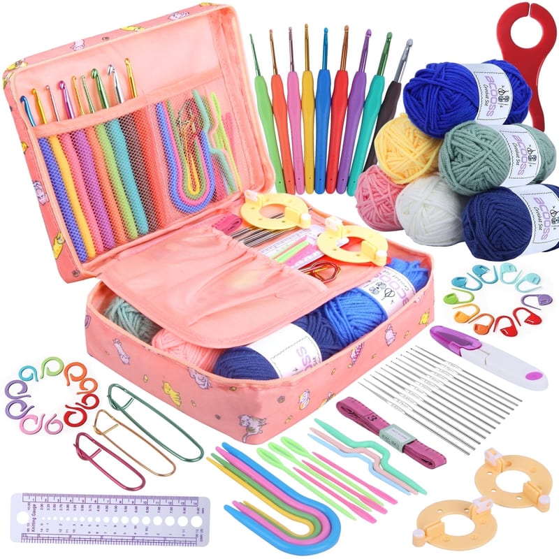 Crochet Kit for Beginners with Yarn