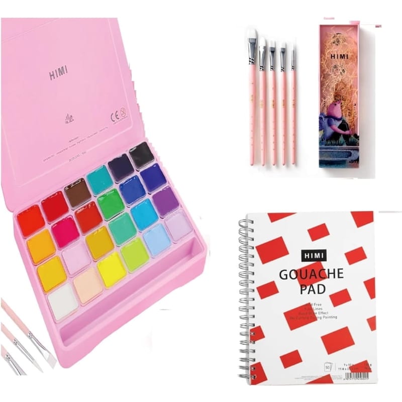 HIMI Gouache Paint Set 24 Colors