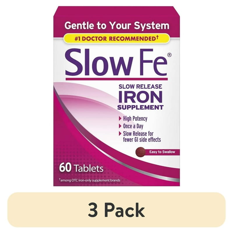 Slow-Release Iron Supplement (Pack of 3)