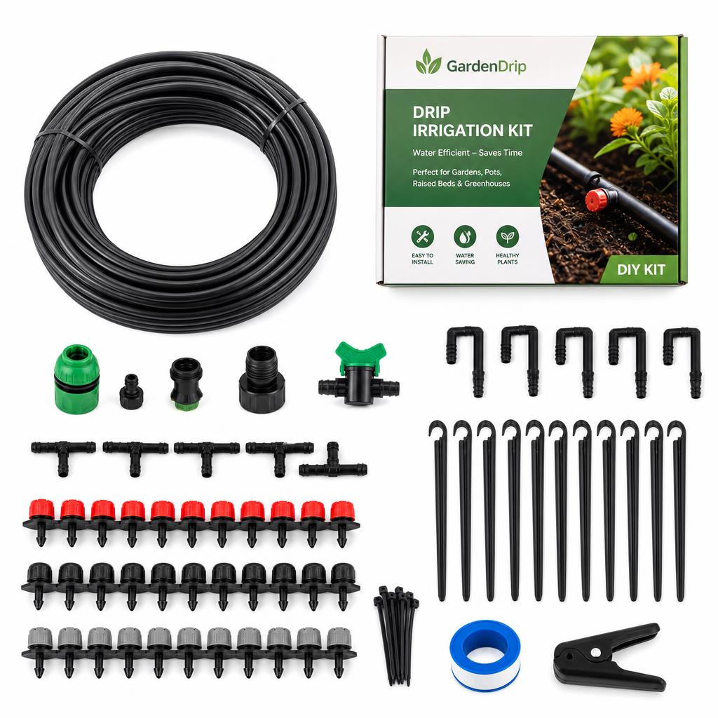MIXC 1/4 Inch Drip Irrigation Kit (228 Pieces)