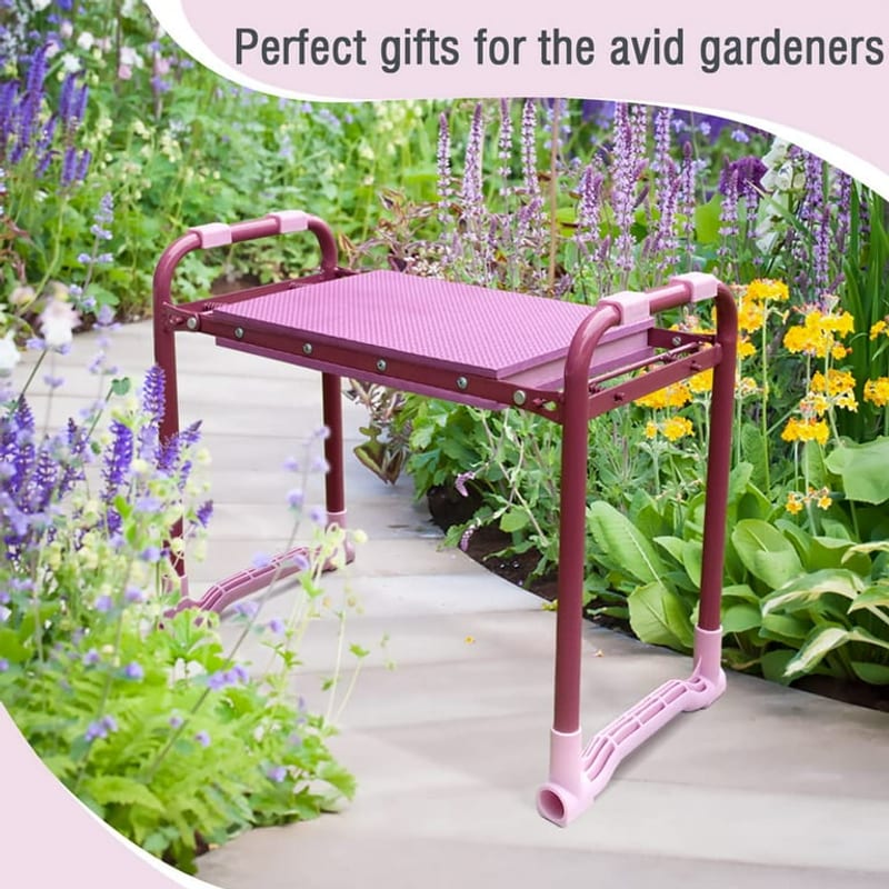 Garden Kneeler and Seat with Tool Pouches