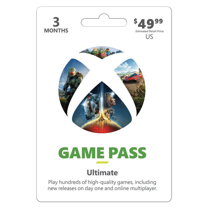 Xbox Game Pass Ultimate (3-Month Membership)