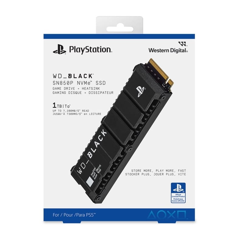 WD_BLACK SN850 2TB NVMe SSD for PS5 with Heatsink