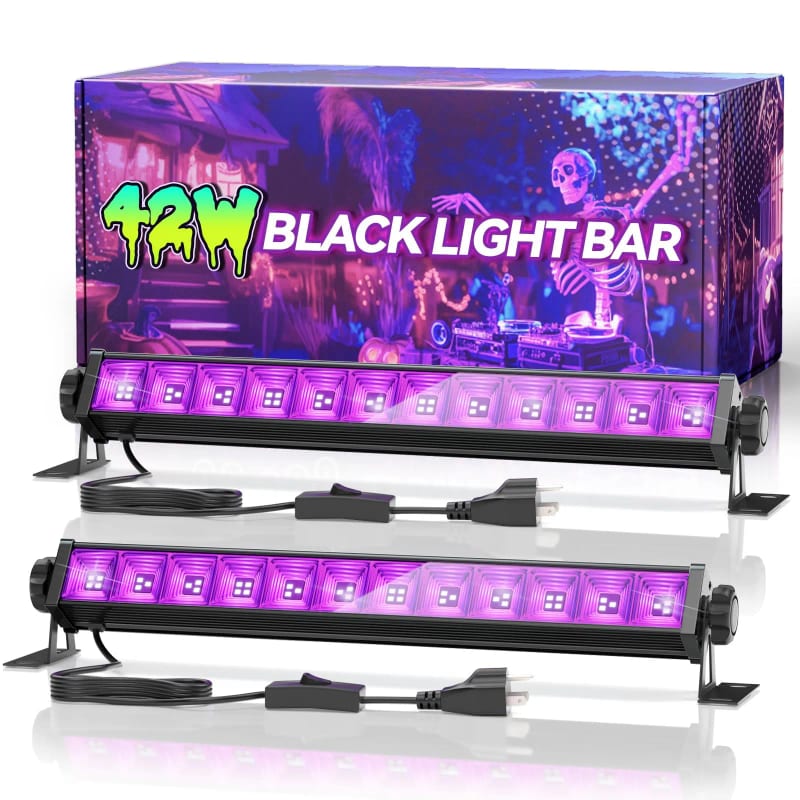 42W LED Black Light Bars (2 Pack)