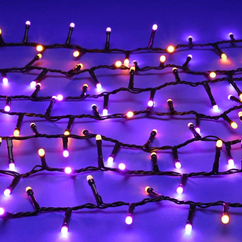 Brizled Purple and Orange Halloween Lights (240 LED)