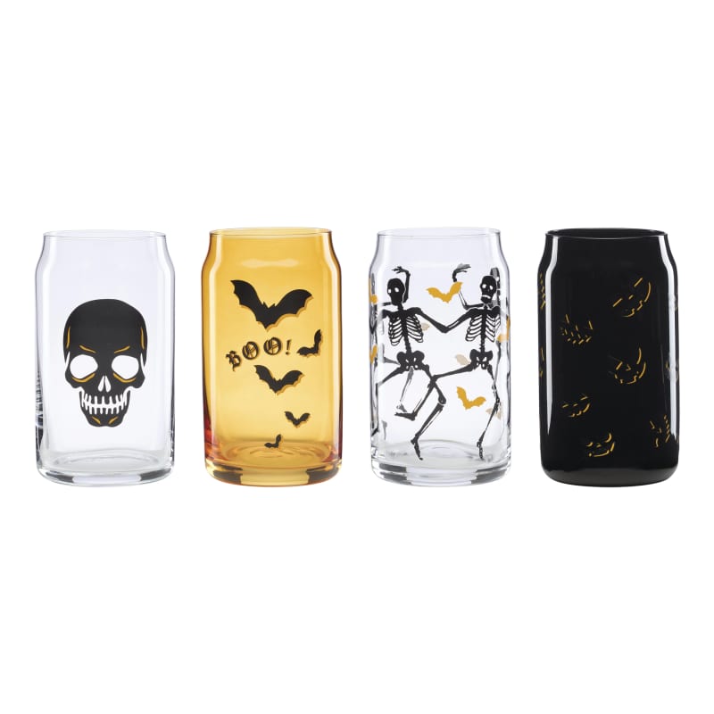 Oneida Vintro Halloween Stemless Wine Glasses (Set of 4)
