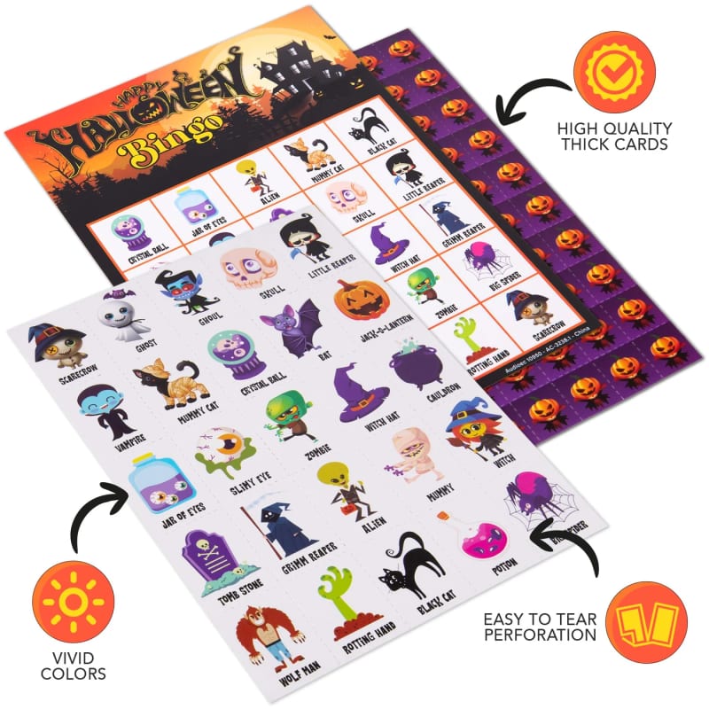 Halloween Bingo for Up to 30 Players