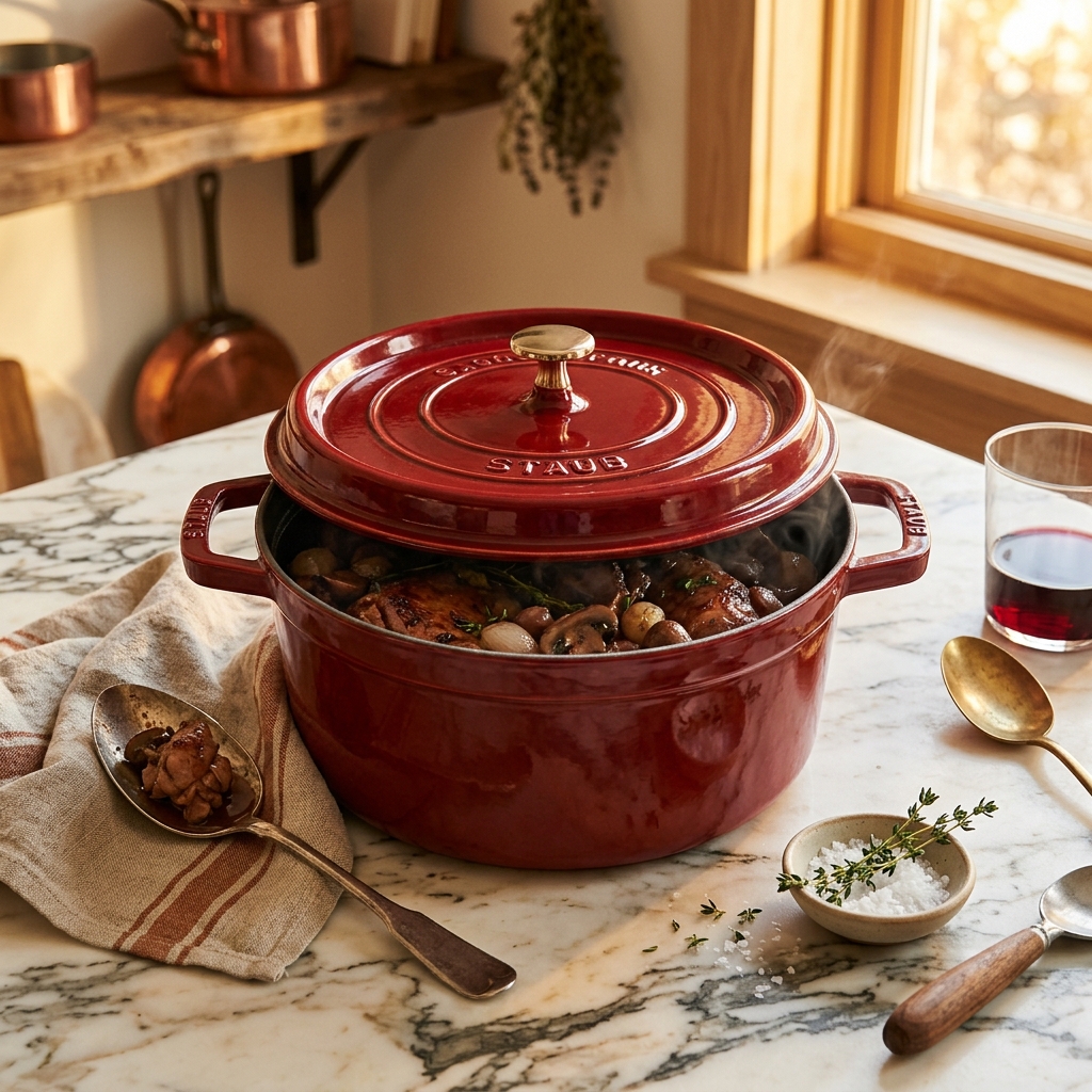 Staub 5.5 Qt Cast Iron Cocotte