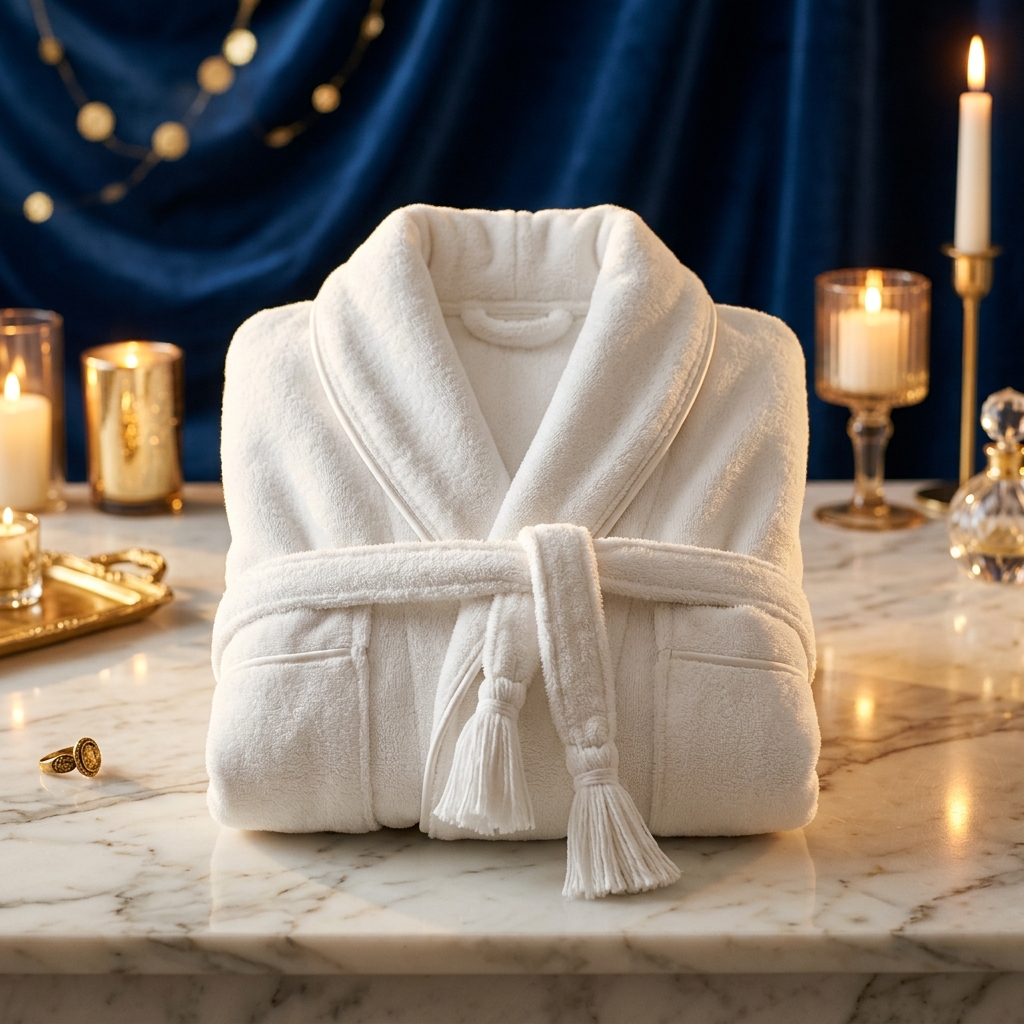 Plush Hotel-Style Bathrobe