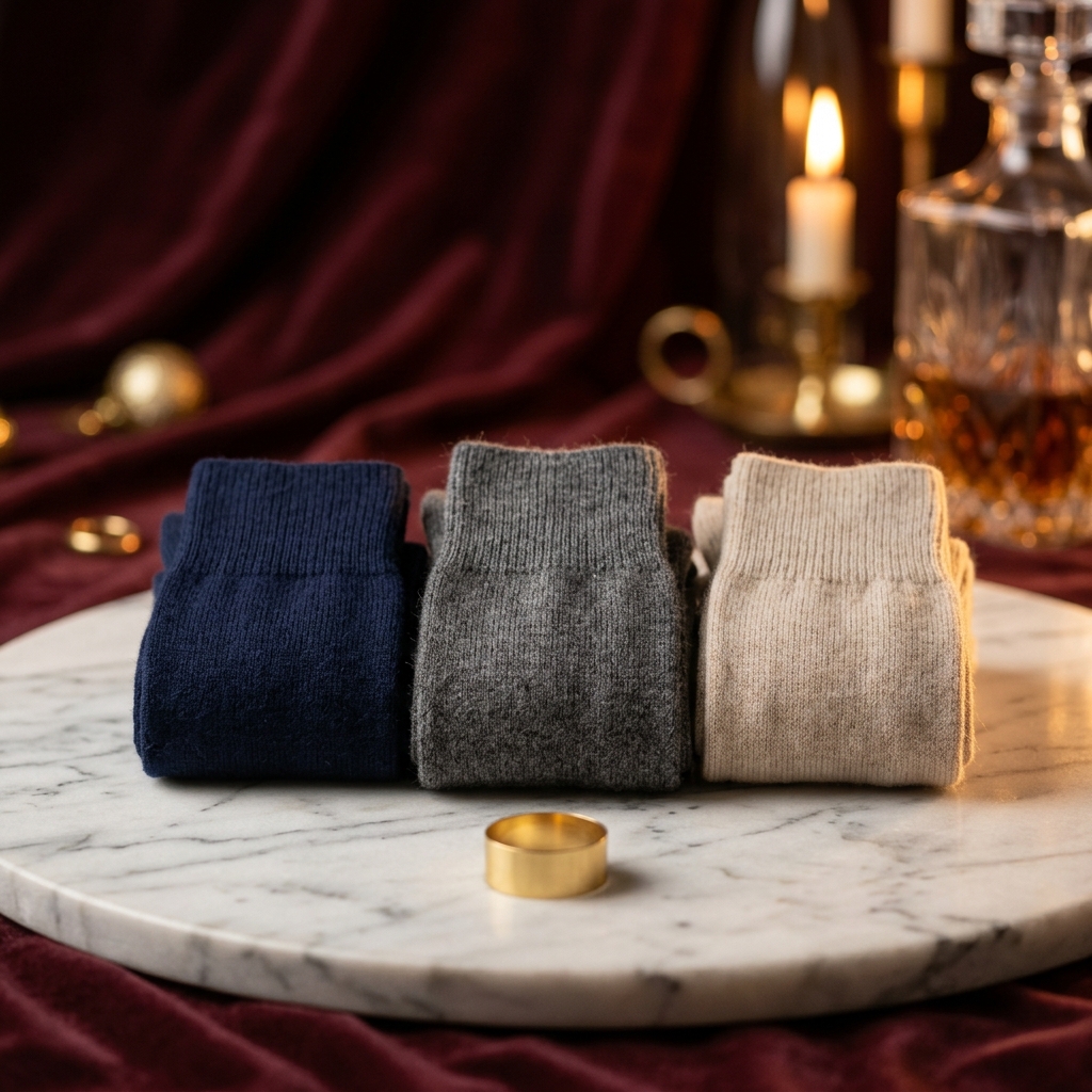 Cashmere Crew Socks 3-Pack