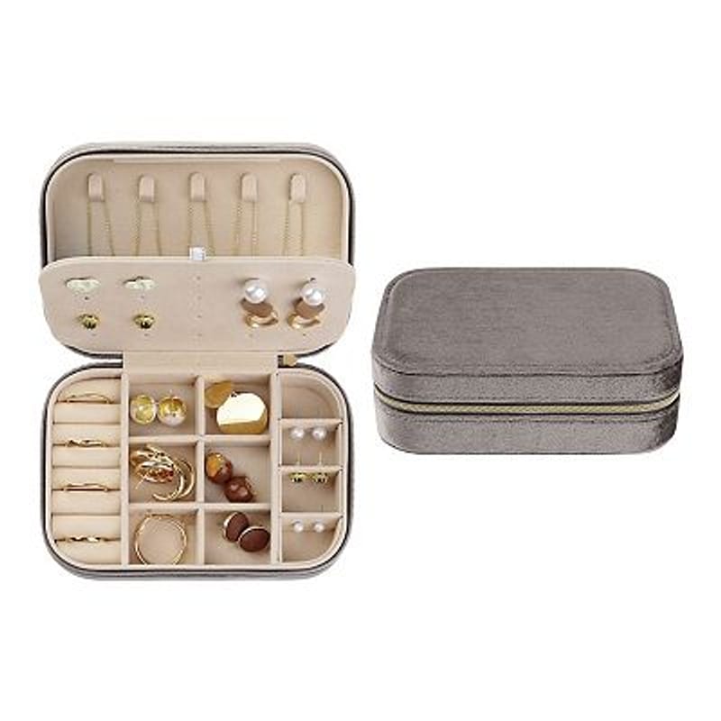 Velvet Travel Jewelry Case