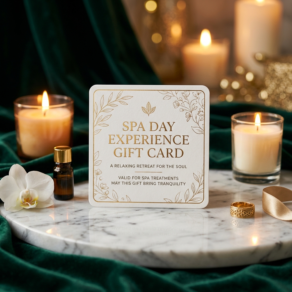 Spa Day Experience Gift Card