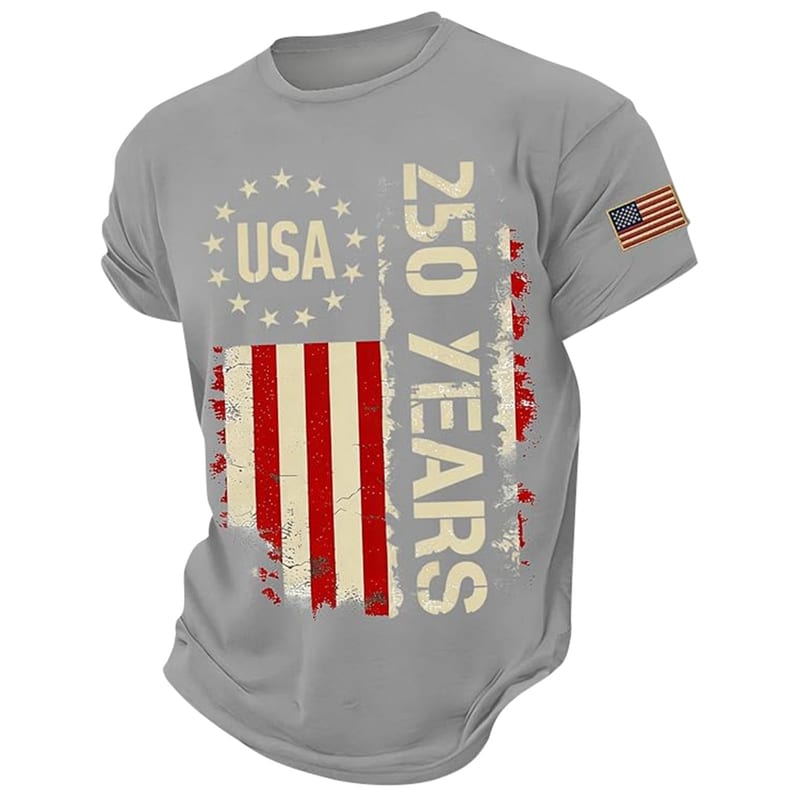 American Flag 250 Years Patriotic T-Shirt