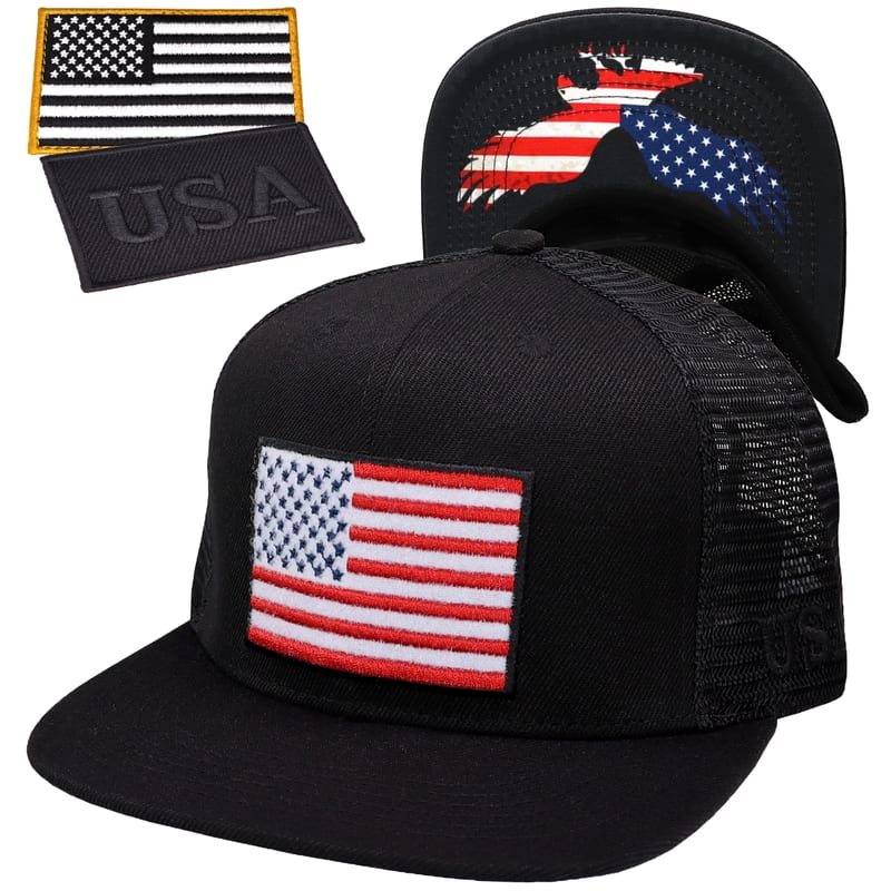 American Flag Trucker Hat