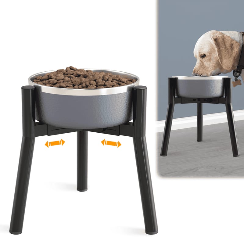 Elevated Adjustable Pet Bowl Stand