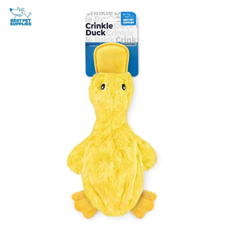 Best Pet Supplies Crinkle Duck Dog Toy