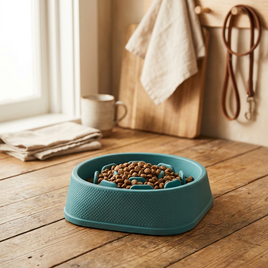 Slow Feeder Dog Bowl Puzzle Non-Slip Silicone