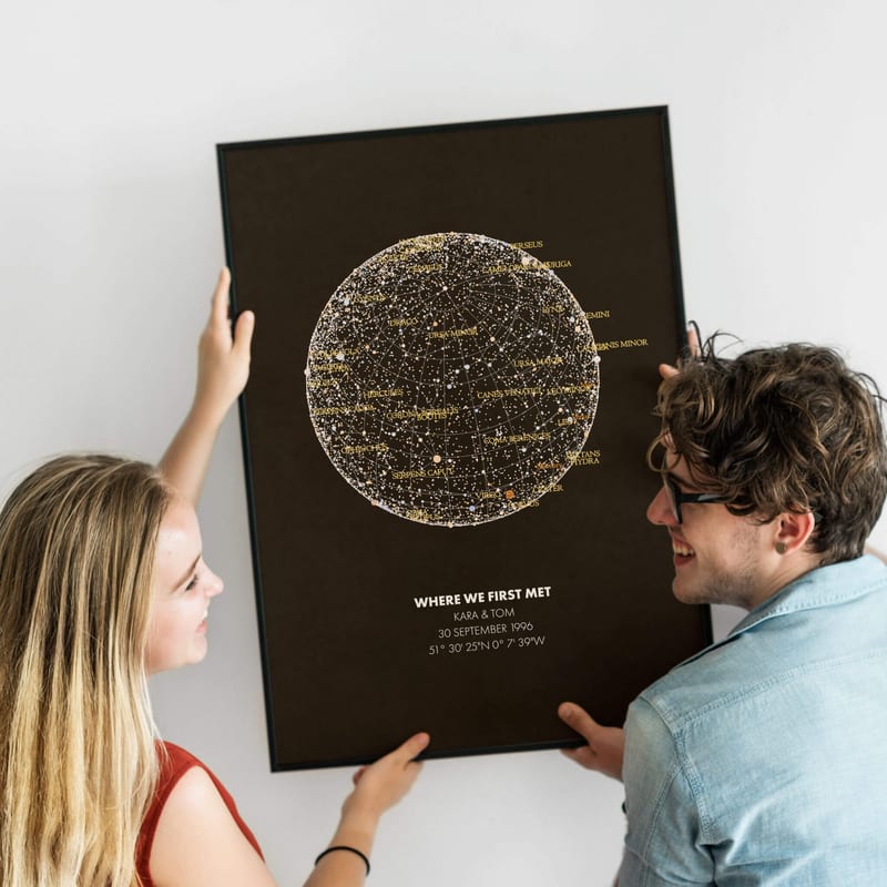 Personalized Star Map Custom Night Sky Print