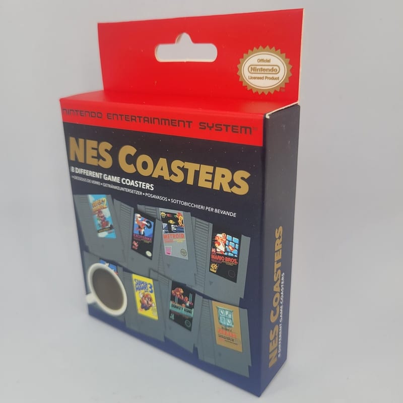 Retro NES Cartridge Coaster Set
