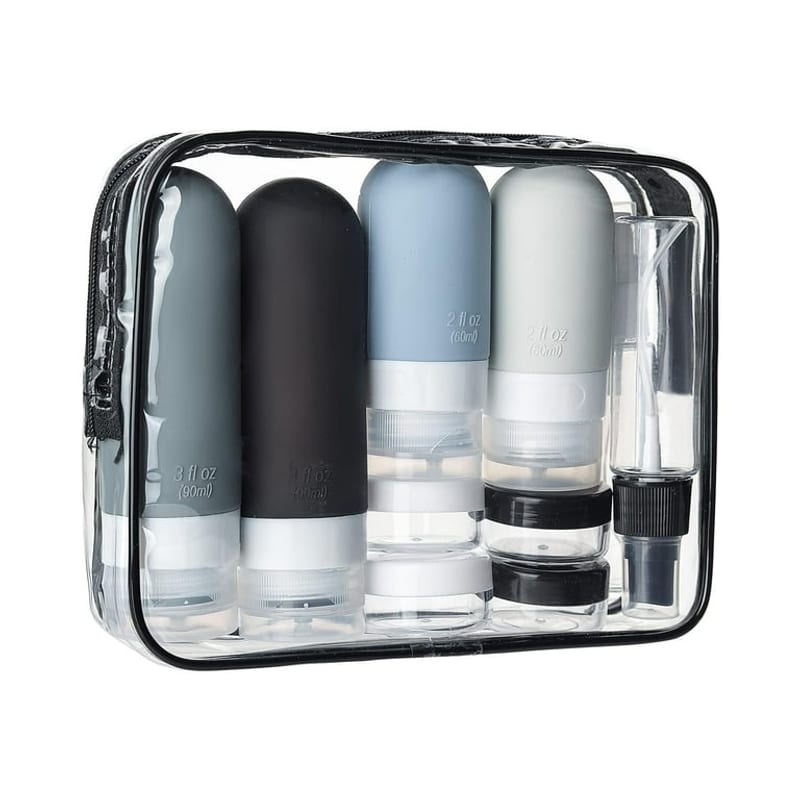 TSA Approved Silicone Travel Bottles Set