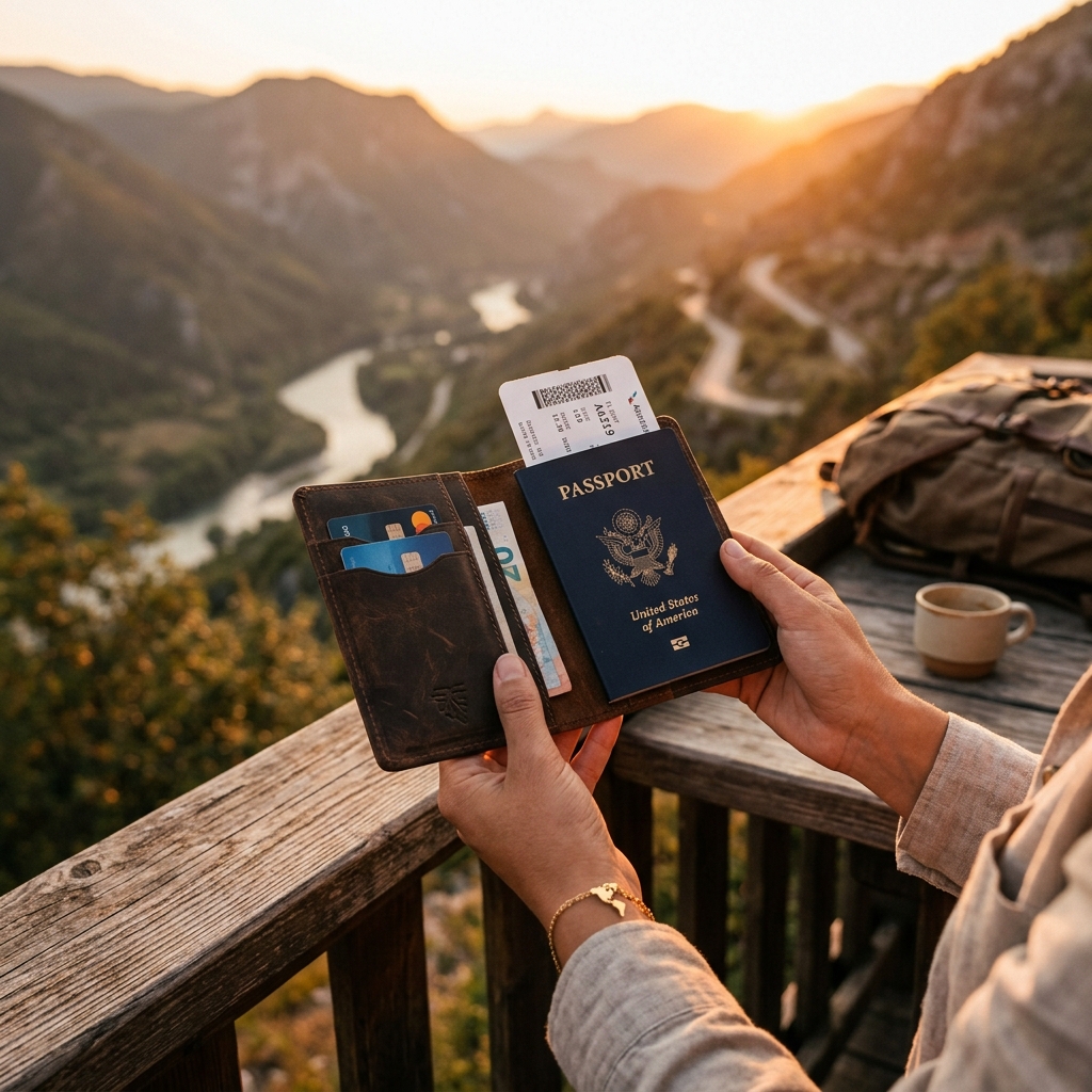 RFID Blocking Passport Holder Wallet