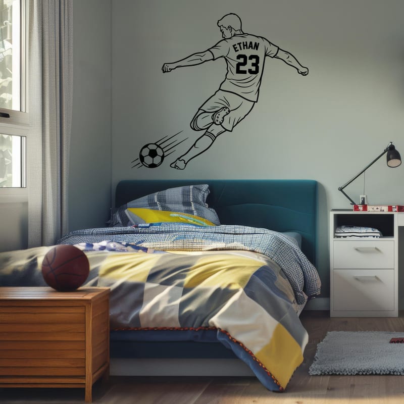 Personalized Soccer Wall Decal