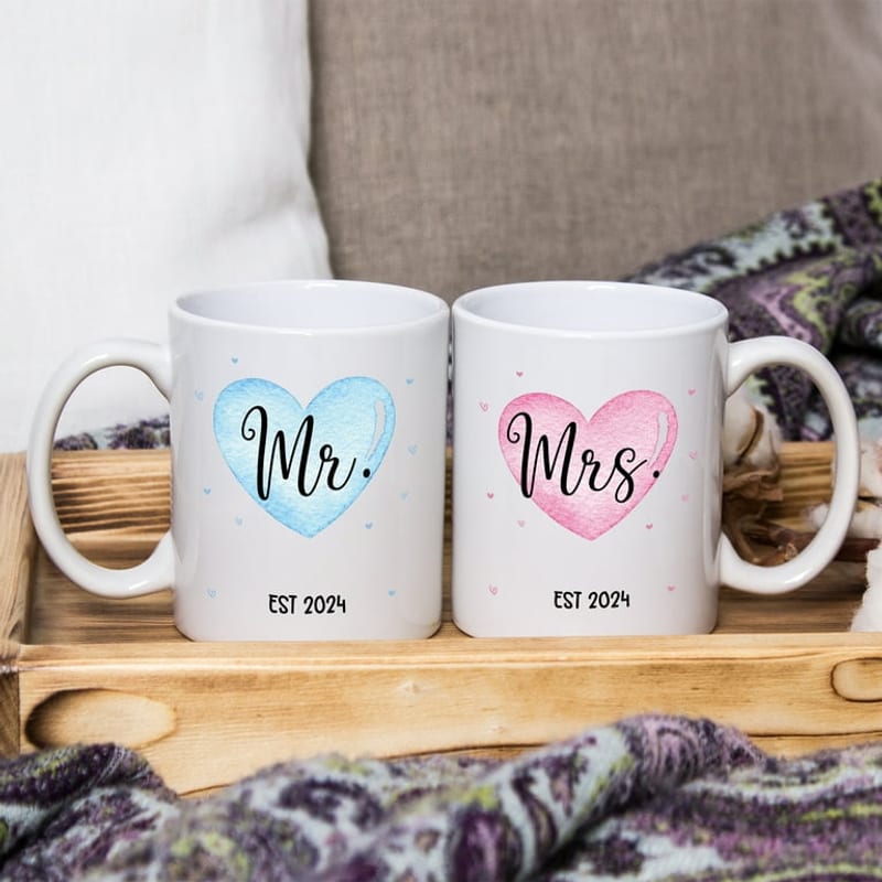 Mr and Mrs Coffee Mug Set