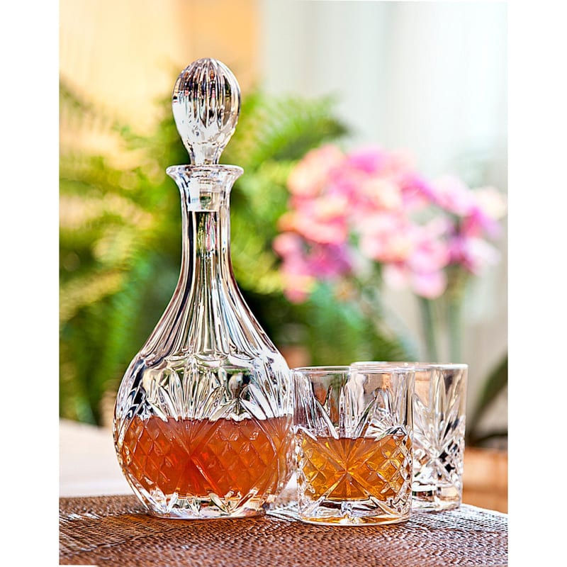 Crystal Wine Decanter Set with Glasses