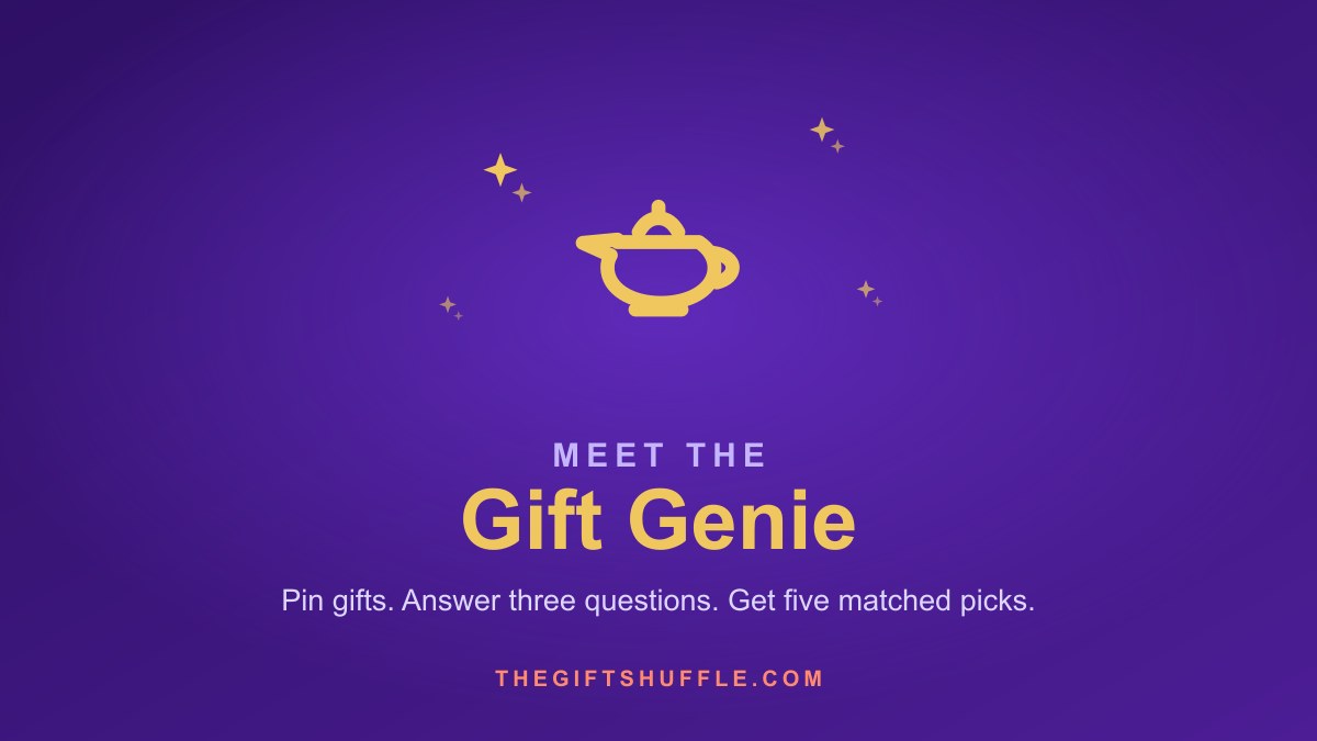 Meet the Gift Genie, the free AI gift finder from TheGiftShuffle
